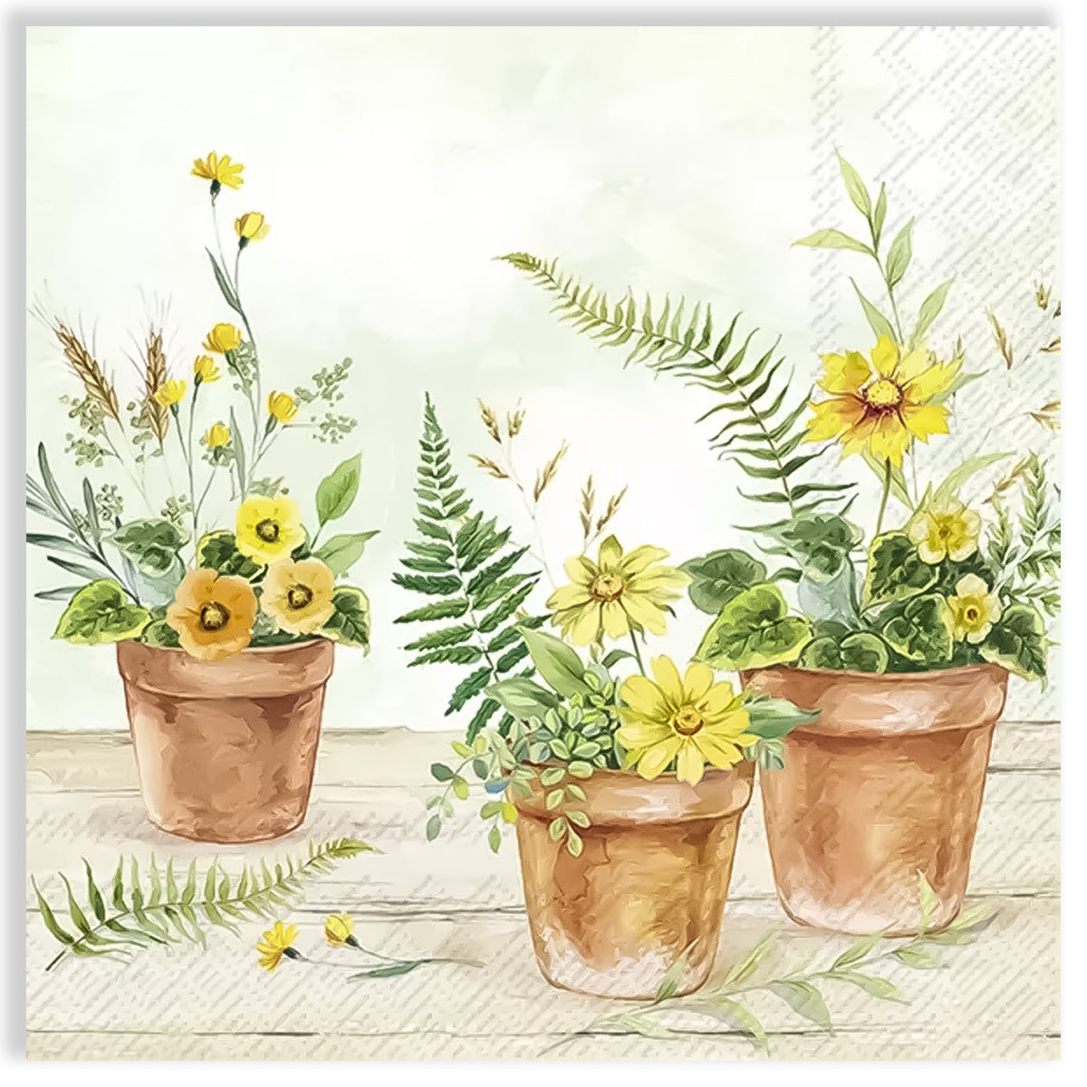 Guardanapo para Decoupage Ihr 33x33cm com 2 Unidades - Flores no Vaso