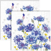 Guardanapo para Decoupage Ihr 33x33cm com 2 Unidades - Flores Zyane Azuis