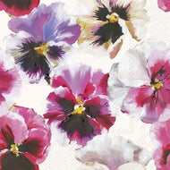 Guardanapo para Decoupage Ihr 33x33cm com 20 Unidades - Viola Branca