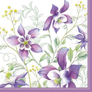 Guardanapo para Decoupage Ihr 33x33 Flores Verao Lilas C/ 20 Unidade