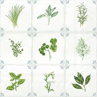Guardanapo para Decoupage Ihr 33x33cm com 2 Unidades - Azulejo de Ervas