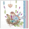 Guardanapo para Decoupage Ihr 33x33cm com 2 Unidades - Ninho de Pássaro