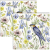 Guardanapo para Decoupage Ihr 33x33 Flores e Passaro Creme C/ 20 Unidade