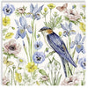Guardanapo para Decoupage Ihr 33x33 Flores e Passaro Creme C/ 20 Unidade