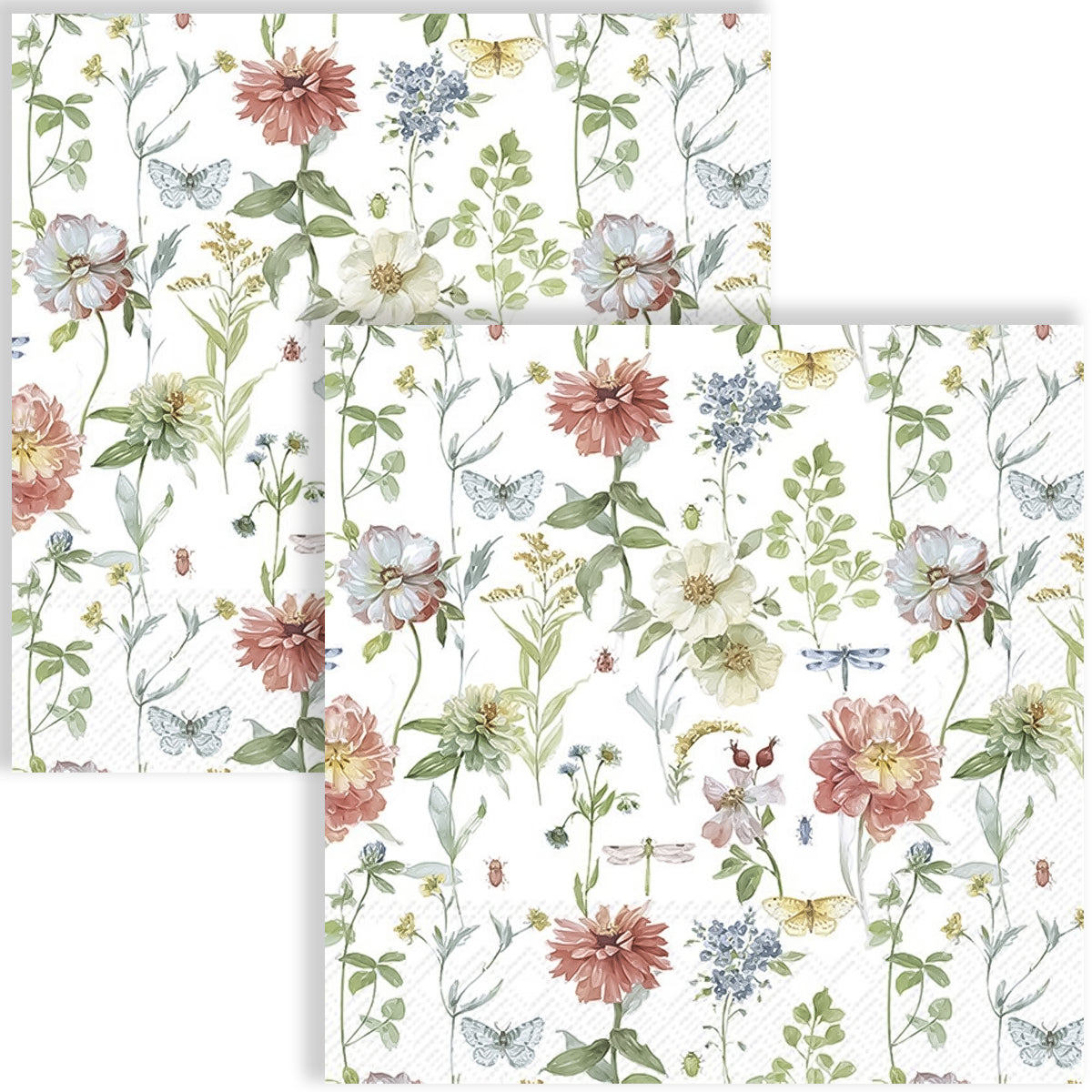Guardanapo para Decoupage Ihr 33x33 Flores Floris C/ 20 Unidade