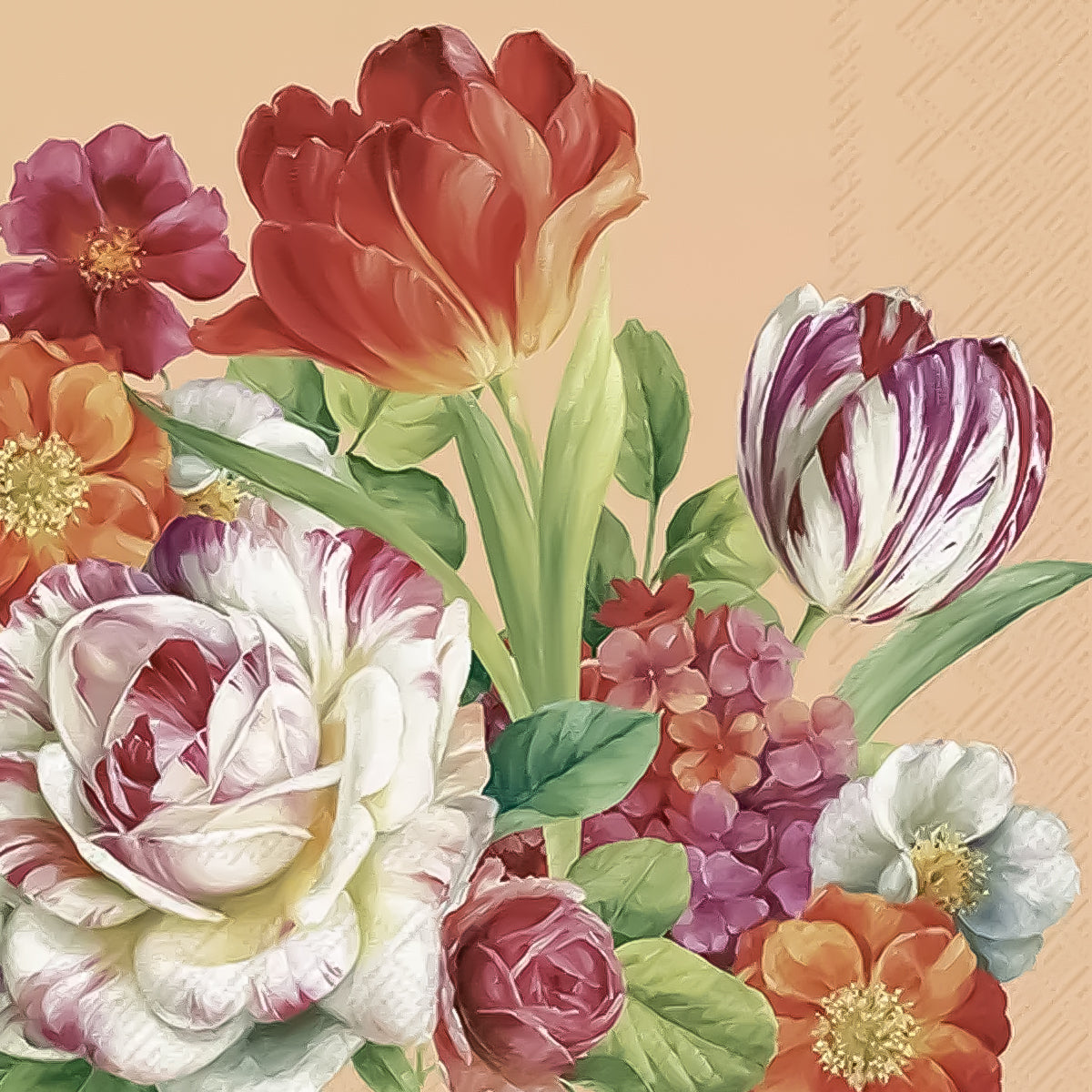 Guardanapo para Decoupage Ihr 33x33 Florescendo Primavera Damasco C/ 20 Unidade