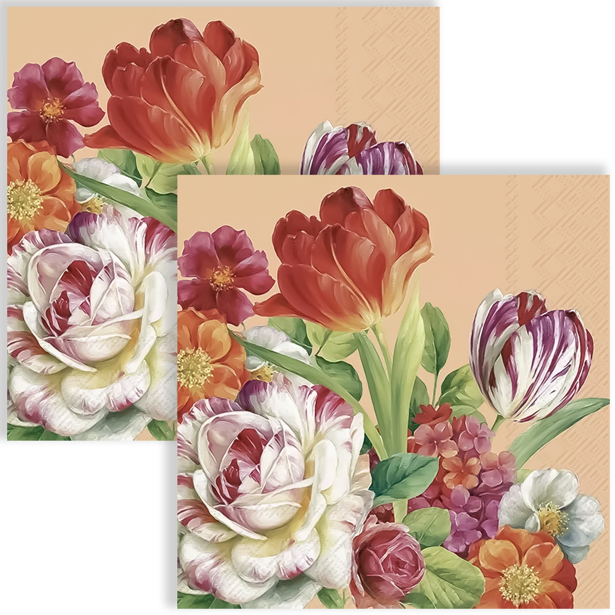 Guardanapo para Decoupage Ihr 33x33cm com 2 Unidades - Primavera Damasco