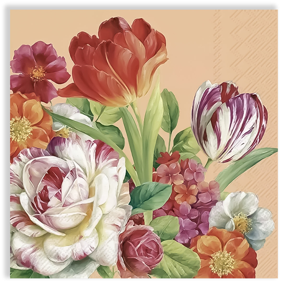 Guardanapo para Decoupage Ihr 33x33cm com 2 Unidades - Primavera Damasco