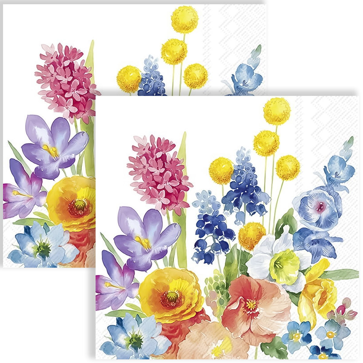 Guardanapo para Decoupage Ihr 33x33cm com 2 Unidades - Flores Magia Antiga