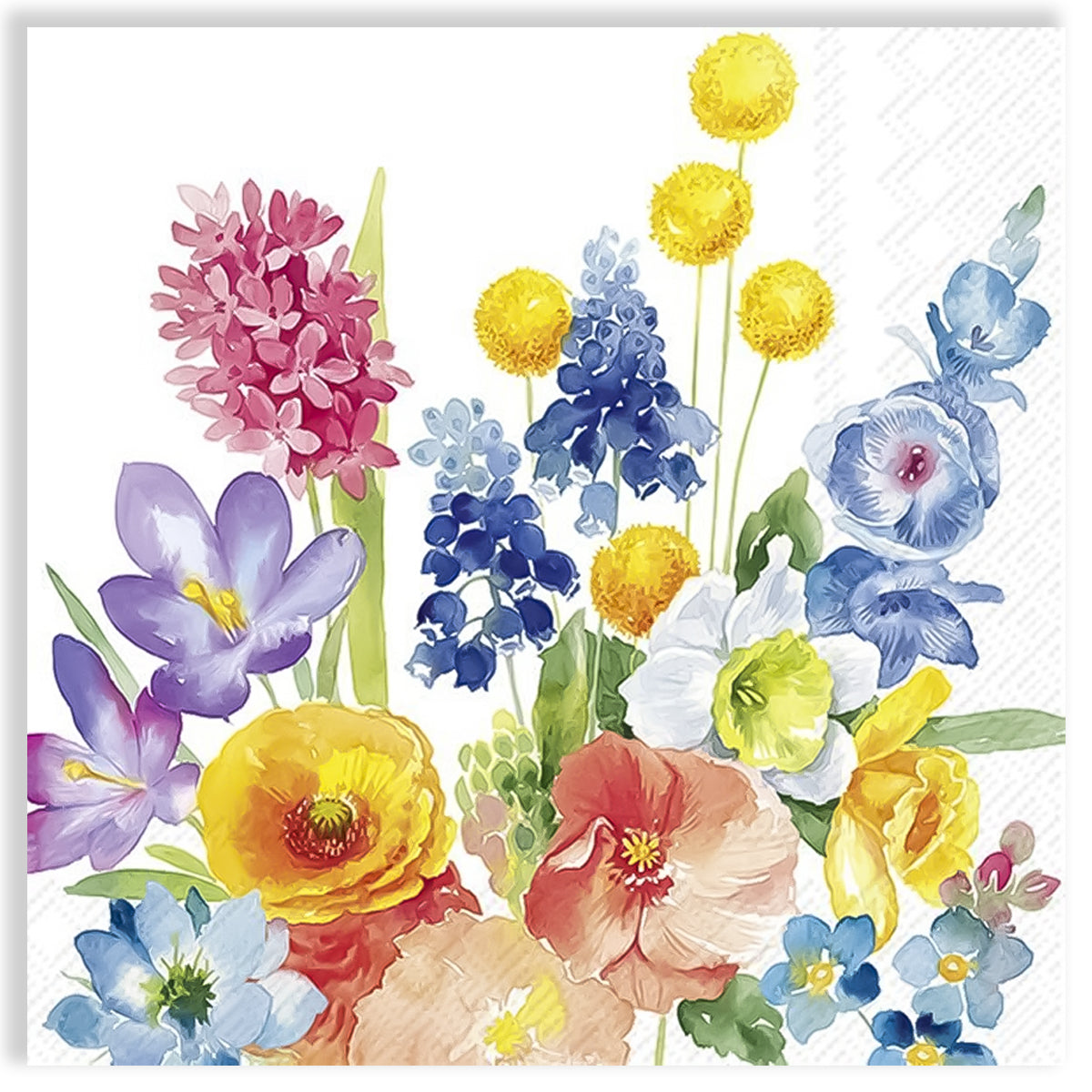 Guardanapo para Decoupage Ihr 33x33cm com 2 Unidades - Flores Magia Antiga