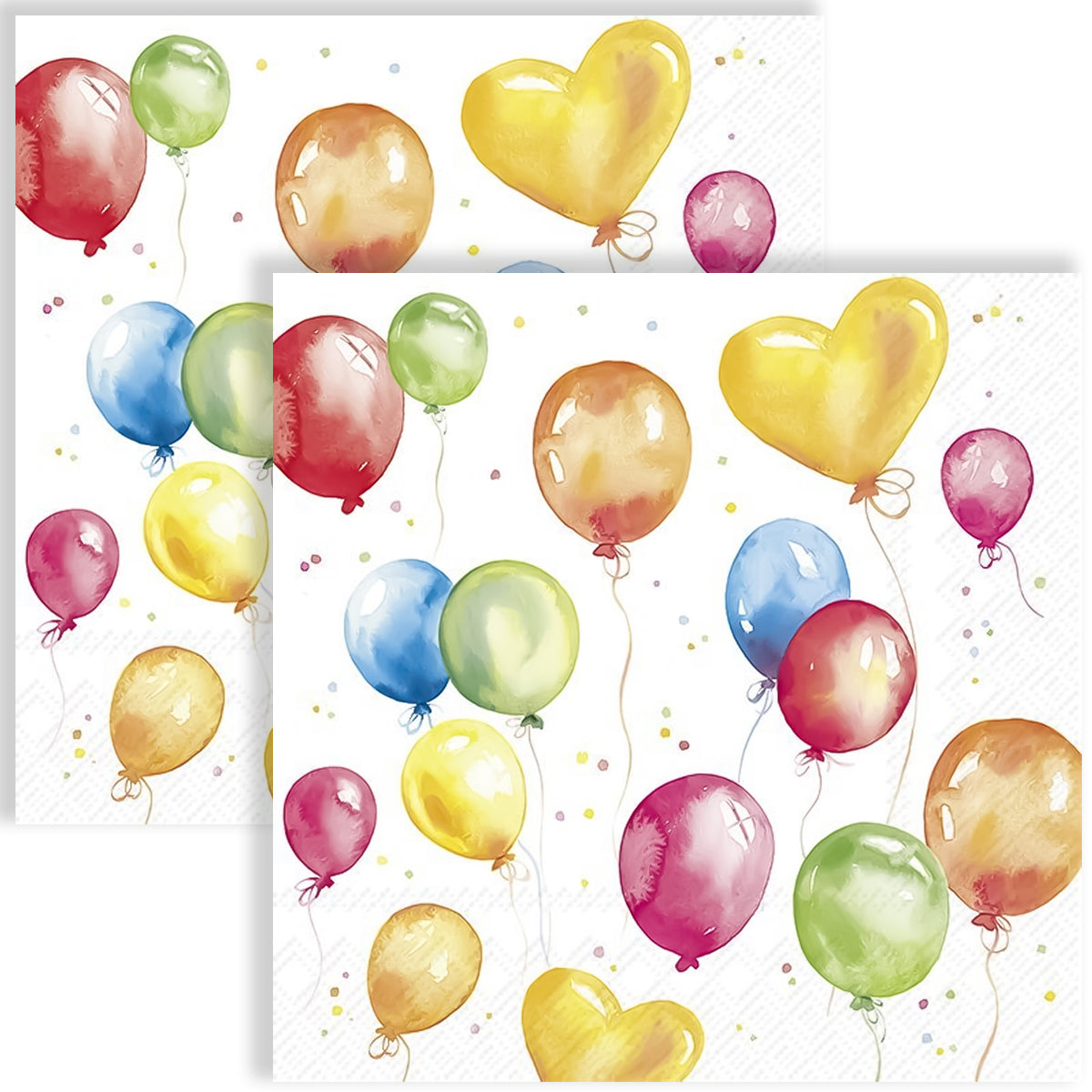 Guardanapo para Decoupage Ihr 33x33cm com 2 Unidades - Balões Coloridos
