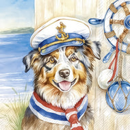 Guardanapo para Decoupage Ihr 33x33 Cachorro Capitão C/ 20 Unidade