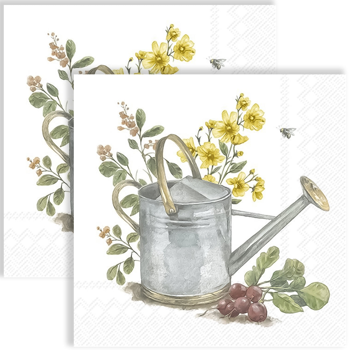 Guardanapo para Decoupage Ihr 33x33cm com 2 Unidades - Regador de Jardim