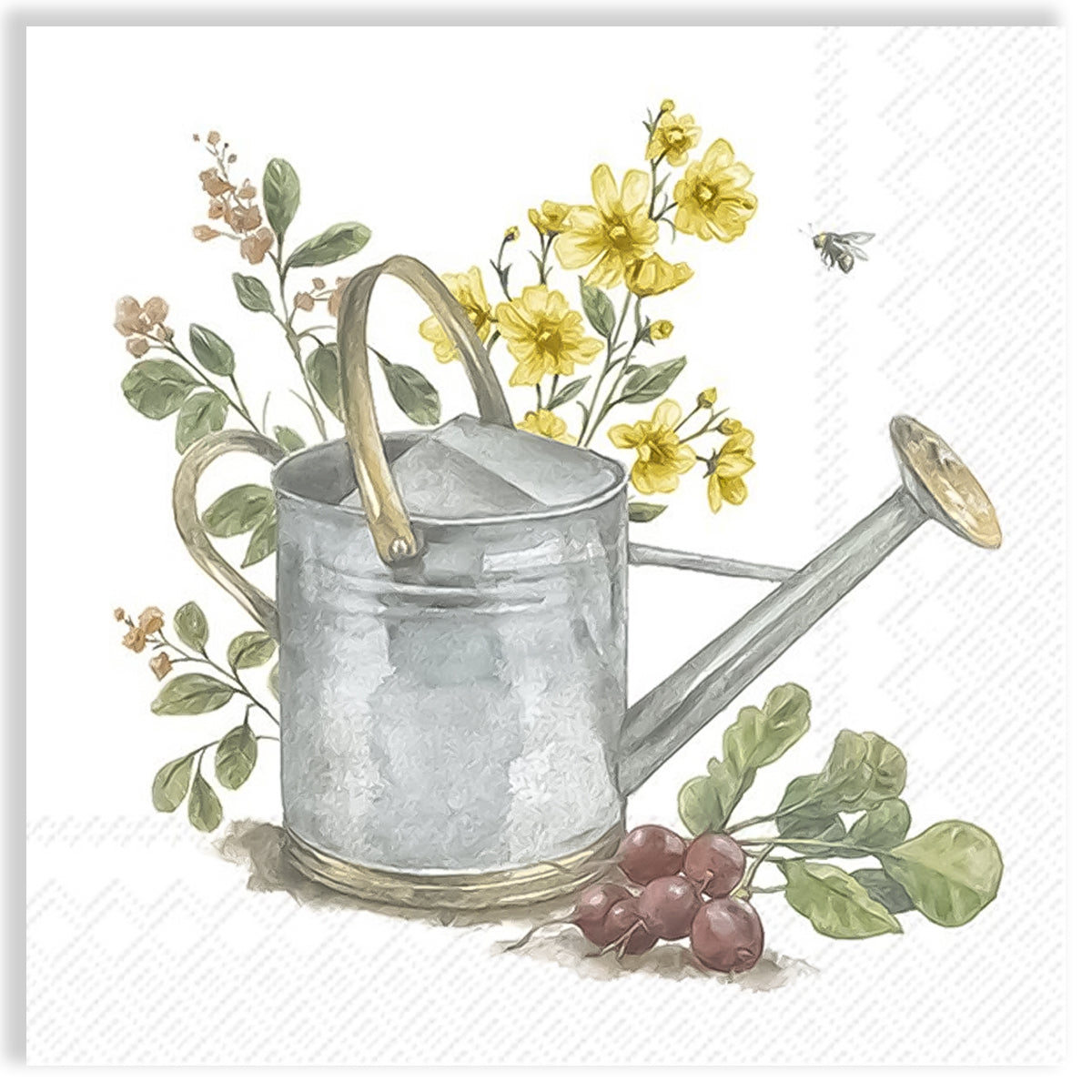 Guardanapo para Decoupage Ihr 33x33cm com 2 Unidades - Regador de Jardim