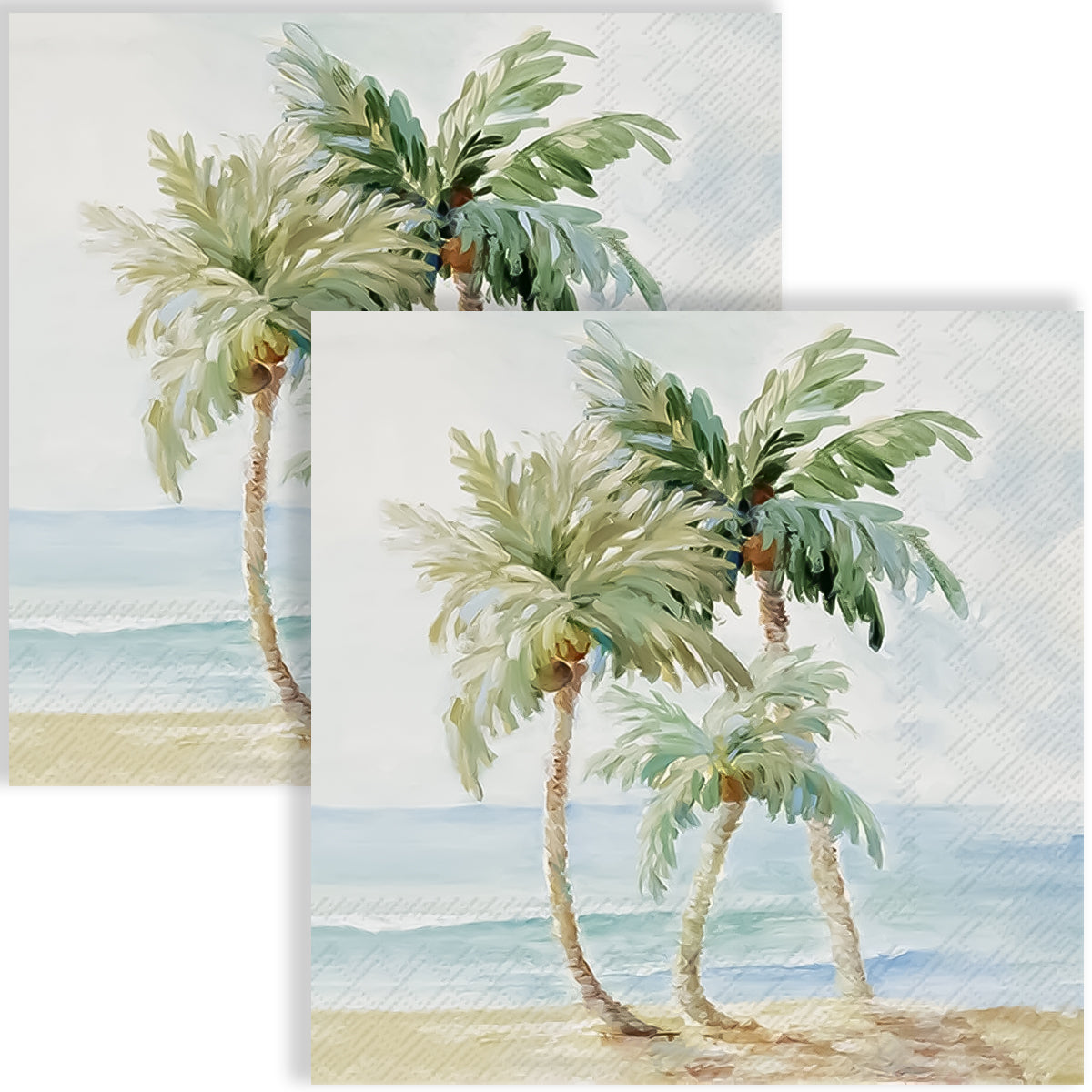 Guardanapo para Decoupage Ihr 33x33cm com 2 Unidades - Palmeira no Paraíso