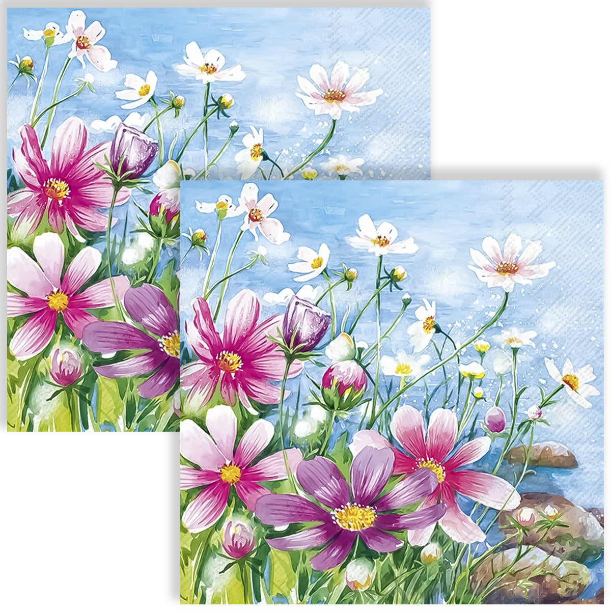 Guardanapo para Decoupage Ihr 33x33cm com 2 Unidades - Floral Katy