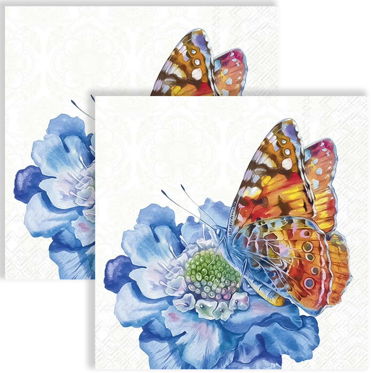 Guardanapo para Decoupage Ihr 33x33cm com 2 Unidades - Borboleta Graciosa