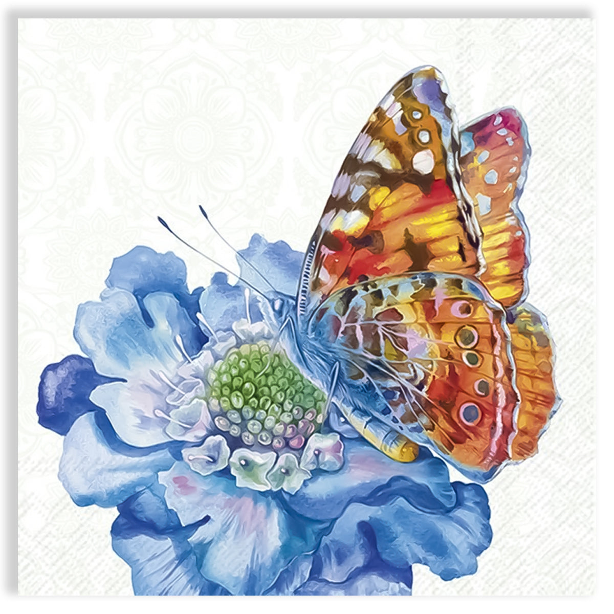 Guardanapo para Decoupage Ihr 33x33cm com 2 Unidades - Borboleta Graciosa
