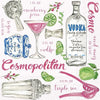 Guardanapo para Decoupage Ihr 33x33 Drink Bebida Branco C/ 20 Unidade