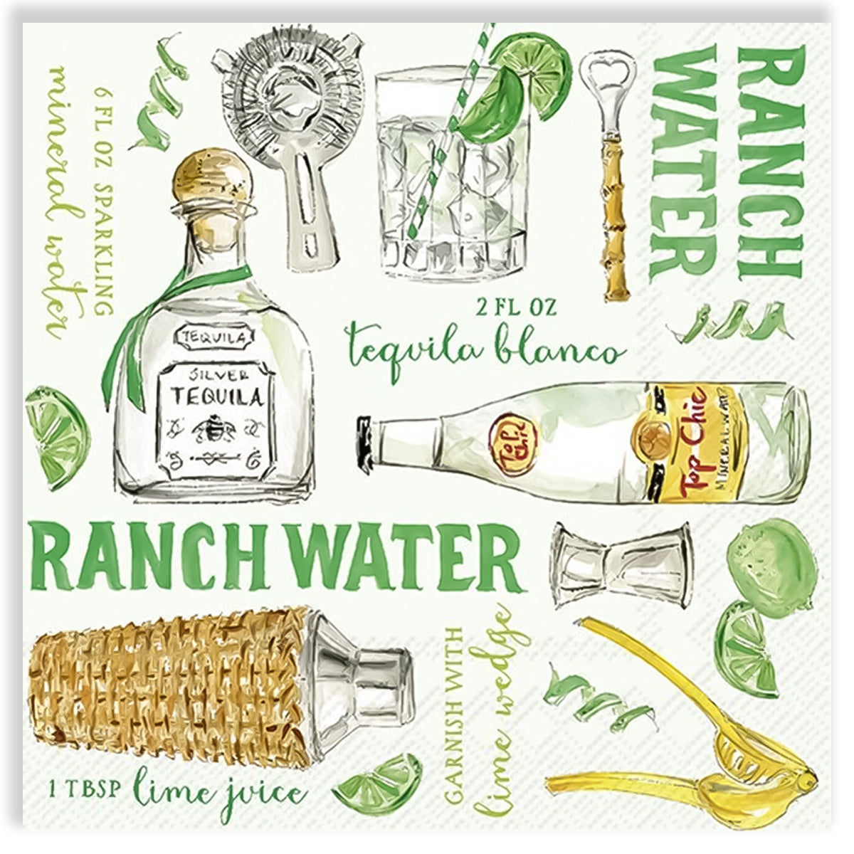 Guardanapo para Decoupage Ihr 33x33cm com 2 Unidades - Drink de Bebida