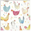 Guardanapo para Decoupage Ihr 33x33cm com 2 Unidades - Galinhas Coloridas