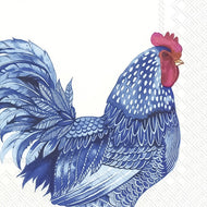 Guardanapo para Decoupage Ihr 33x33cm com 20 Unidades - Galo Plumagem Azul