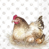 Guardanapo para Decoupage Ihr 33x33 Galo no Ninho C/ 20 Unidade