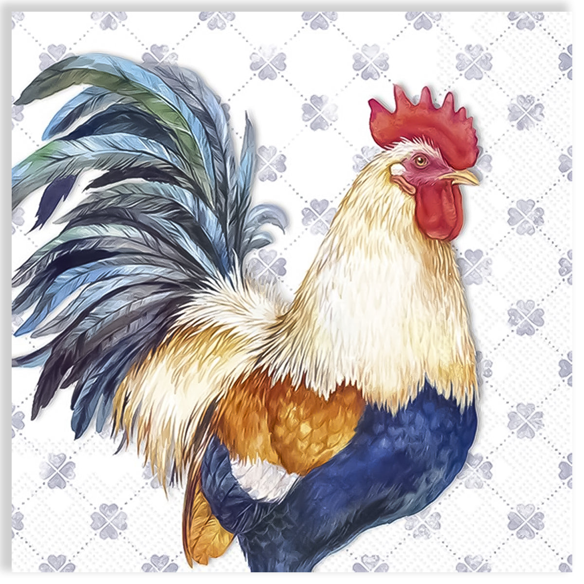 Guardanapo para Decoupage Ihr 33x33cm com 2 Unidades - Galo