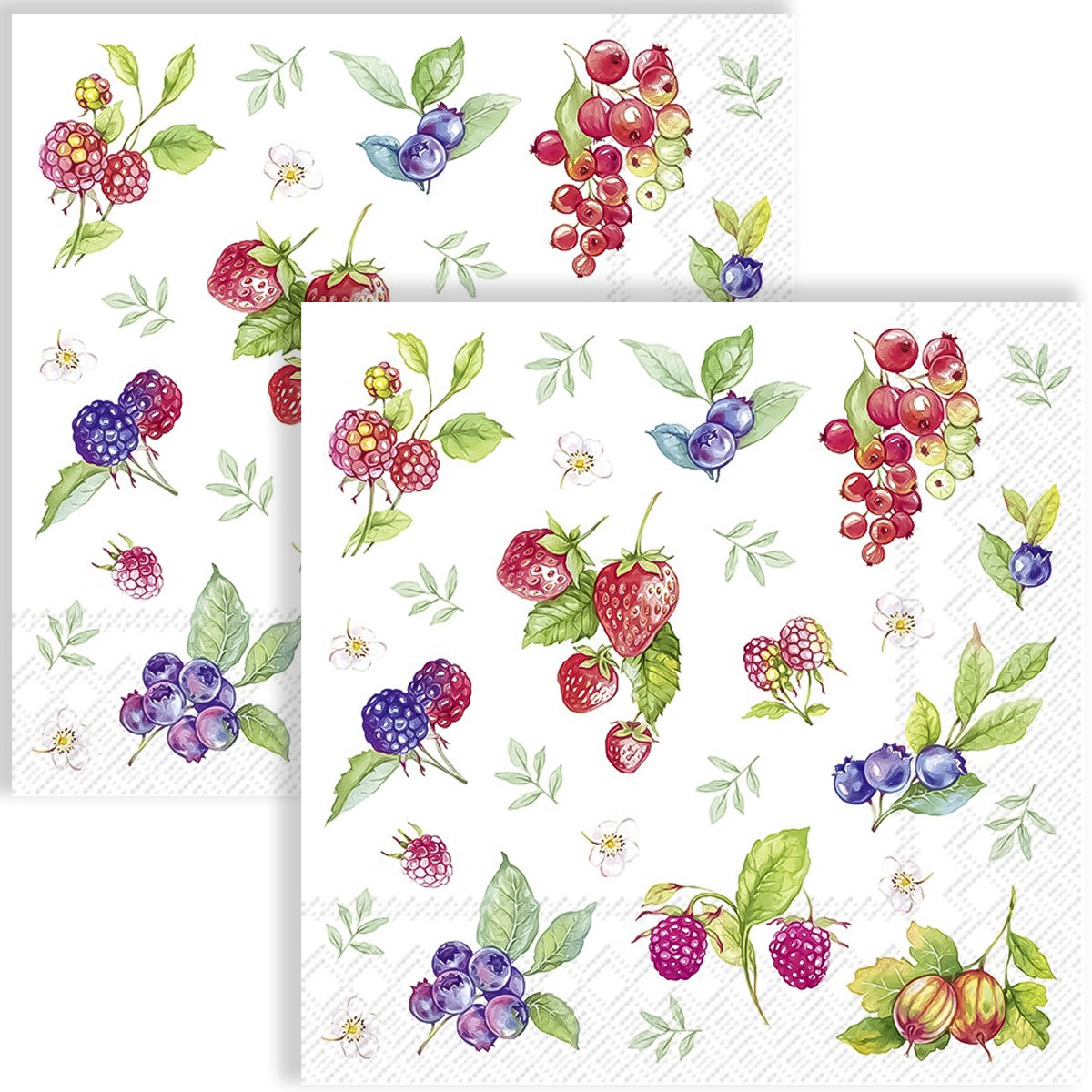 Guardanapo para Decoupage Ihr 33x33cm com 2 Unidades - Frutas Coloridas