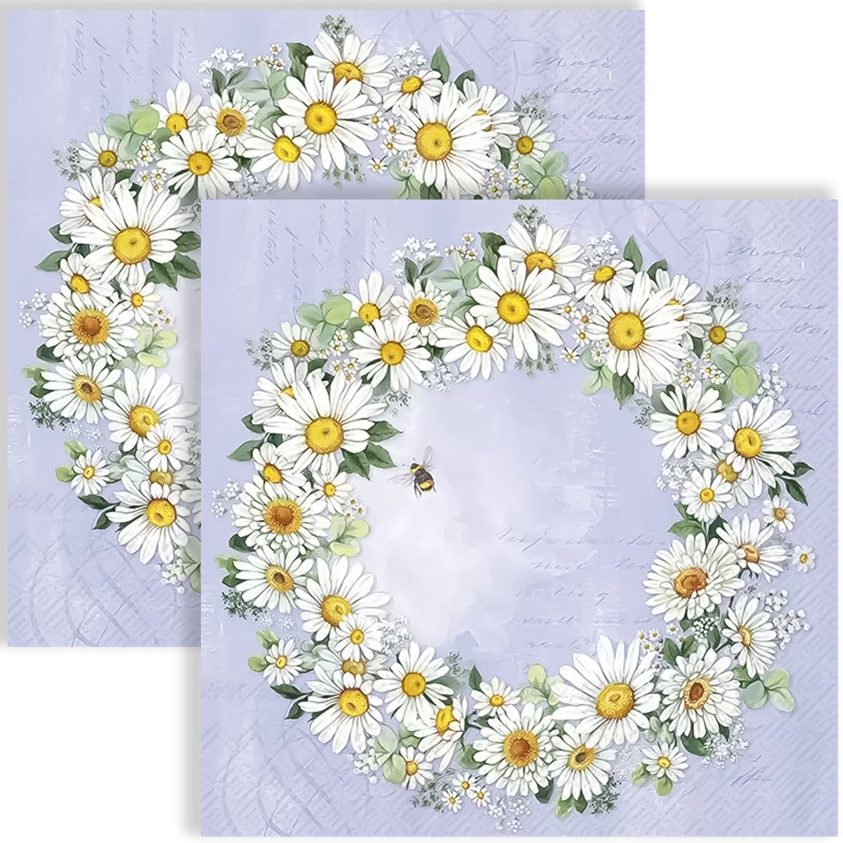 Guardanapo para Decoupage Ihr 33x33cm com 2 Unidades - Mandala Margarida