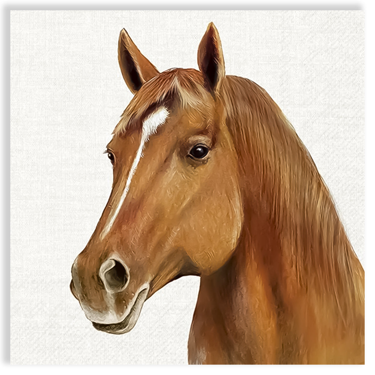 Guardanapo para Decoupage Ihr 33x33cm com 2 Unidades - Cavalo