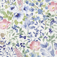 Guardanapo para Decoupage Ihr 33x33cm com 2 Unidades - Flores Indigo Cinza