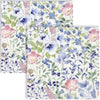Guardanapo para Decoupage Ihr 33x33 Flores Indigo Cinza C/ 20 Unidade