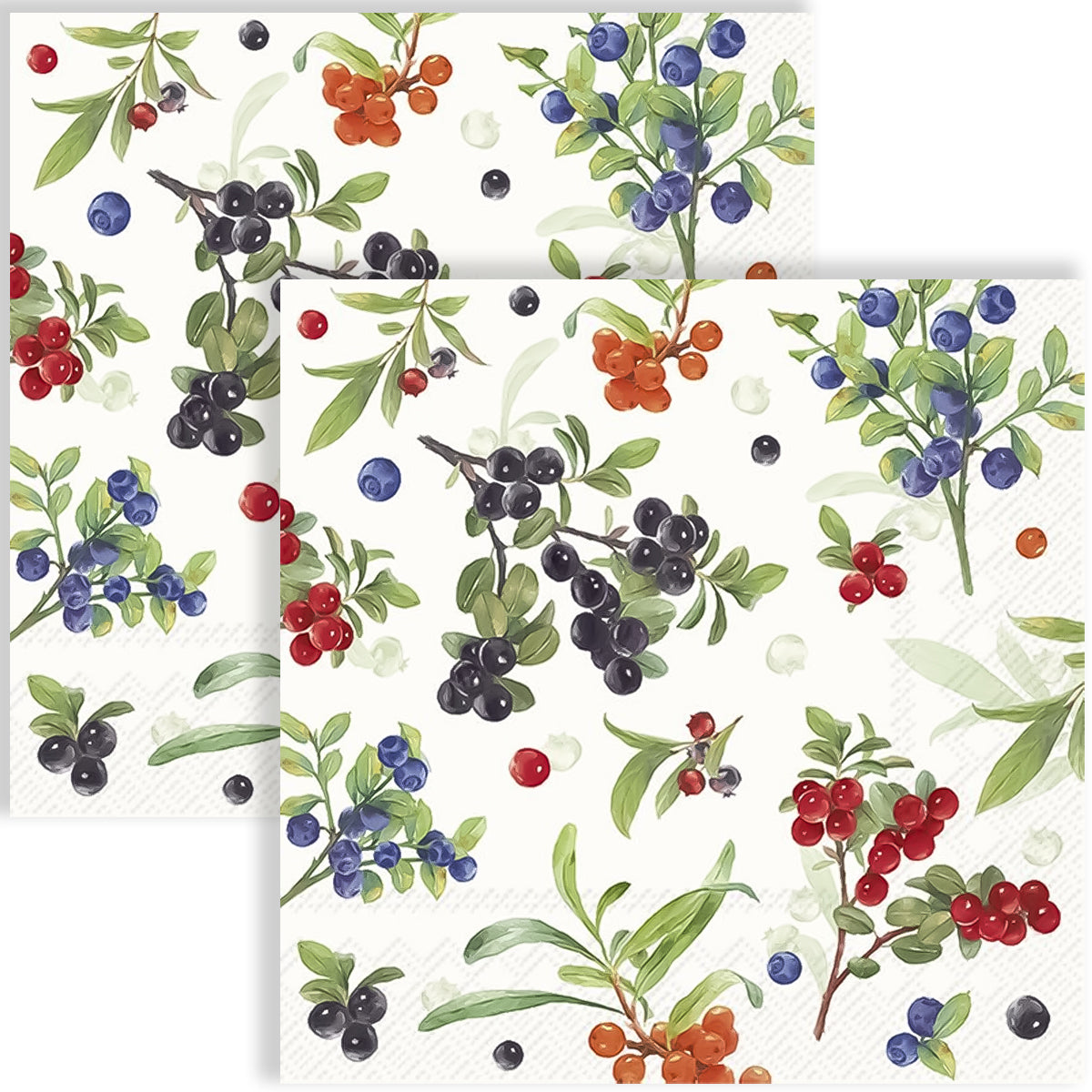 Guardanapo para Decoupage Ihr 33x33cm com 2 Unidades - Frutas Verdes