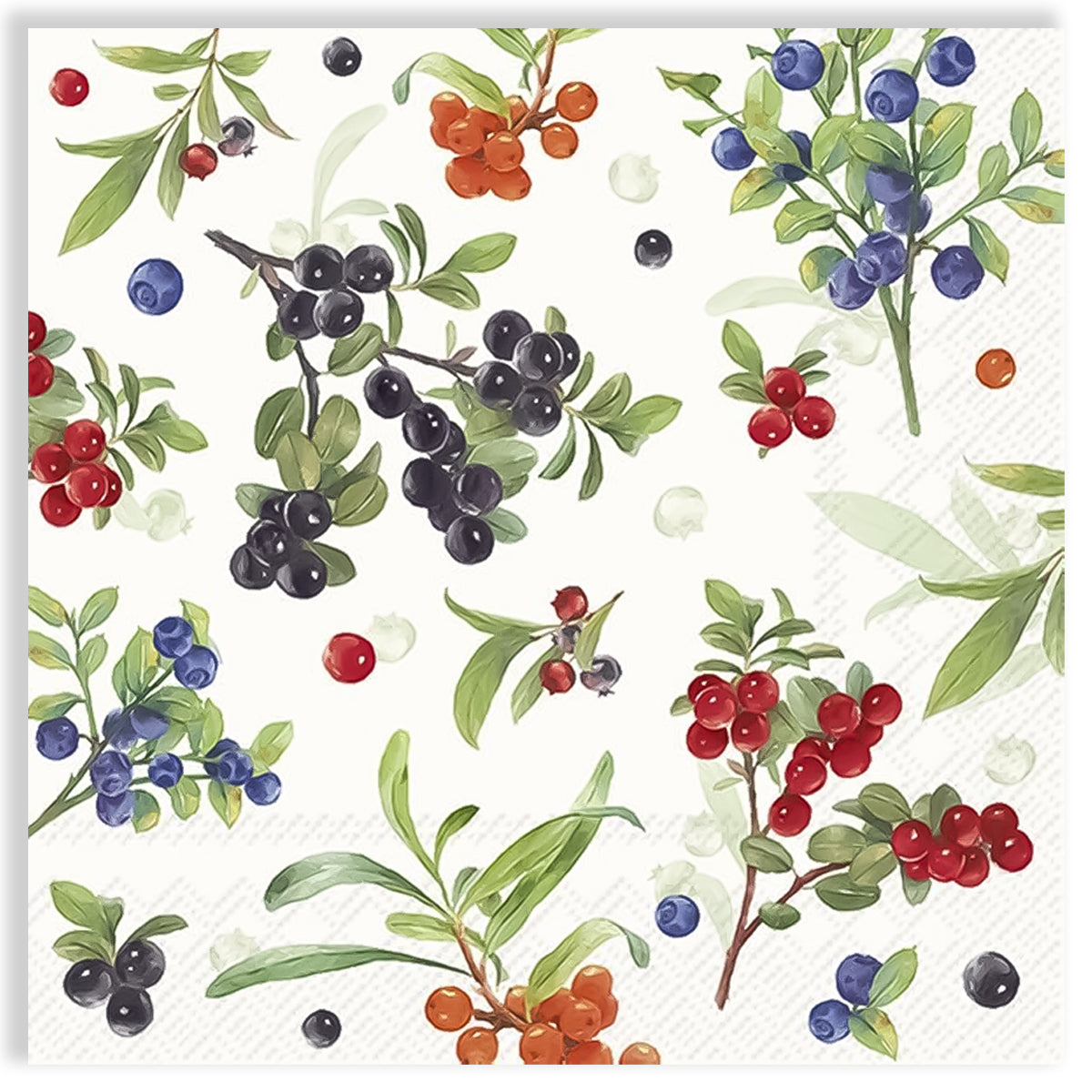 Guardanapo para Decoupage Ihr 33x33cm com 2 Unidades - Frutas Verdes