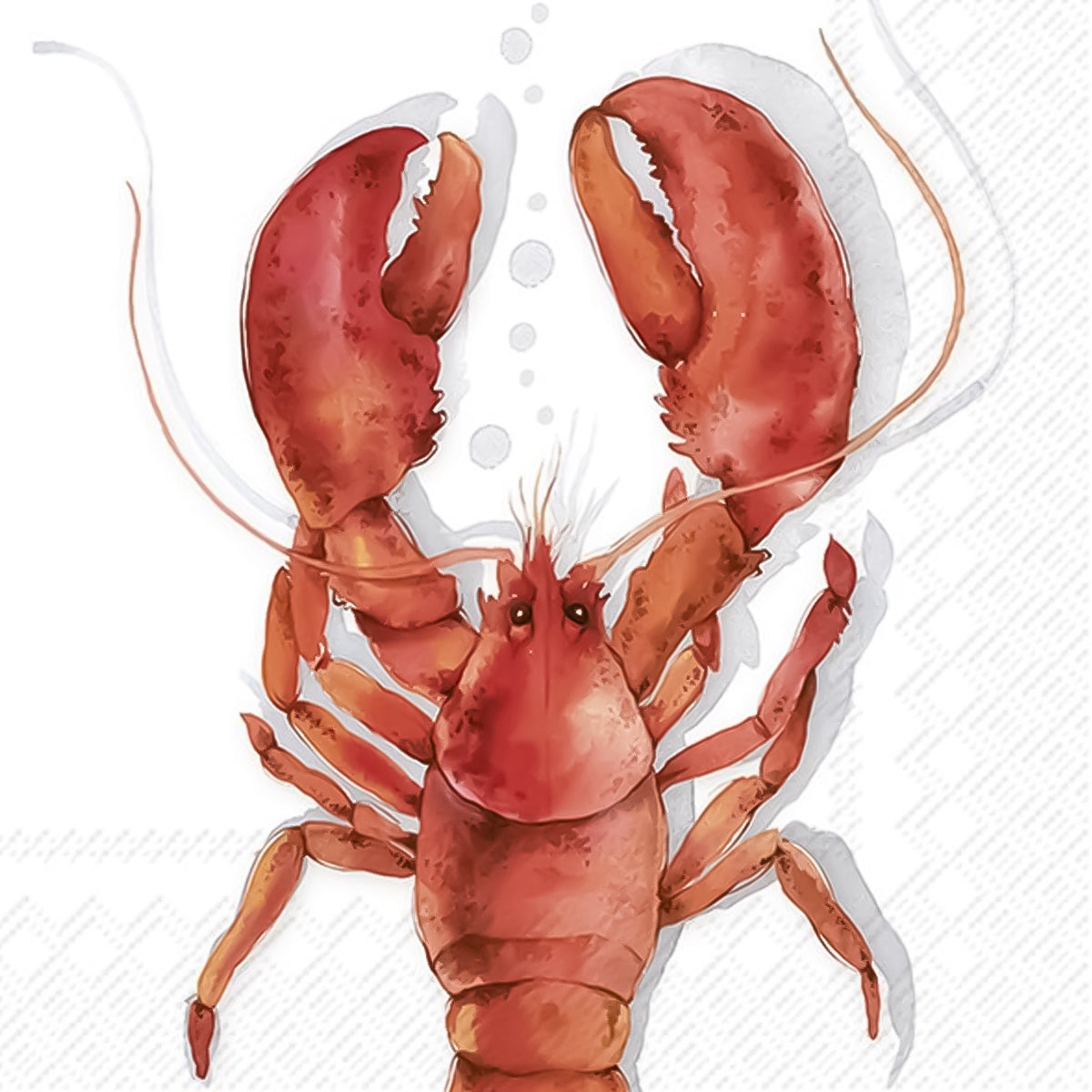 Guardanapo para Decoupage Ihr 33x33 Coral Lagosta C/ 20 Unidade