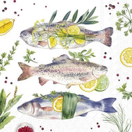 Guardanapo para Decoupage Ihr 33x33 Peixe Limão C/ 20 Unidade
