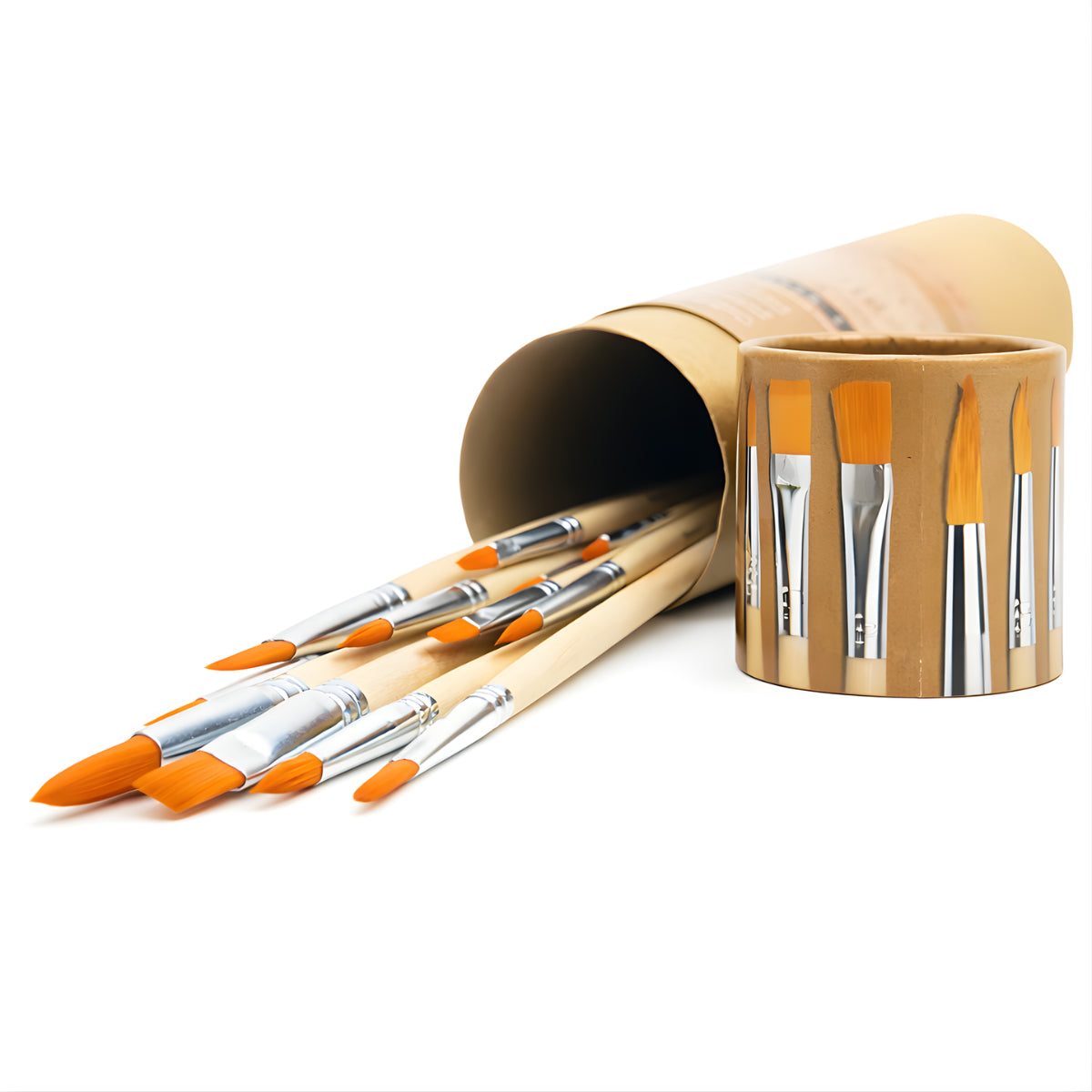 Kit de Pincéis para Técnicas Mistas Aquarela - Guache - Tecido Com 12 Unidades