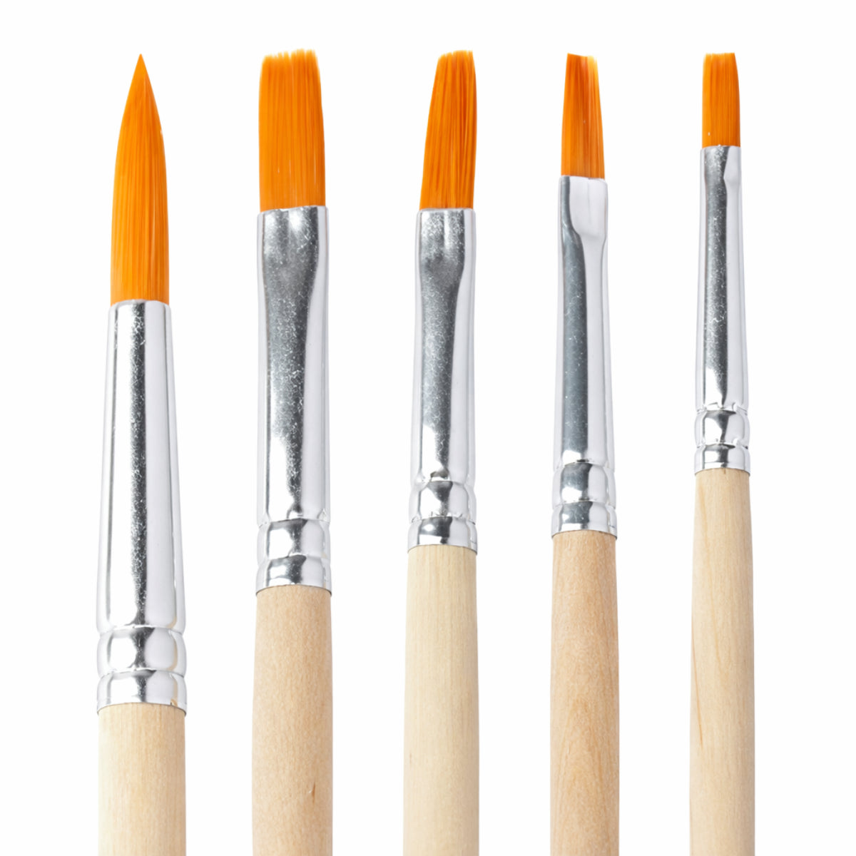 Kit de Pincéis para Técnicas Mistas Aquarela - Guache - Tecido Com 12 Unidades