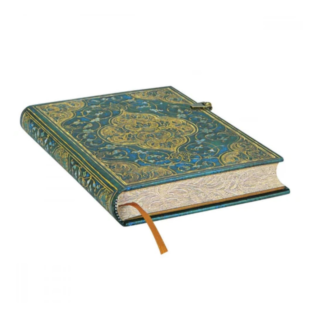 Caderno Paperblanks Turquoise Chronicles Capa Dura Midi 120g/m² 13x18cm 240 Páginas com Pauta - Pb3214-4