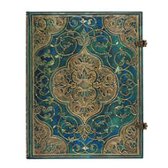 Caderno Paperblanks Turquoise Chronicles Capa Dura Ultra 120g/m² 18x23cm 144 Páginas com Pauta - Pb3213-7
