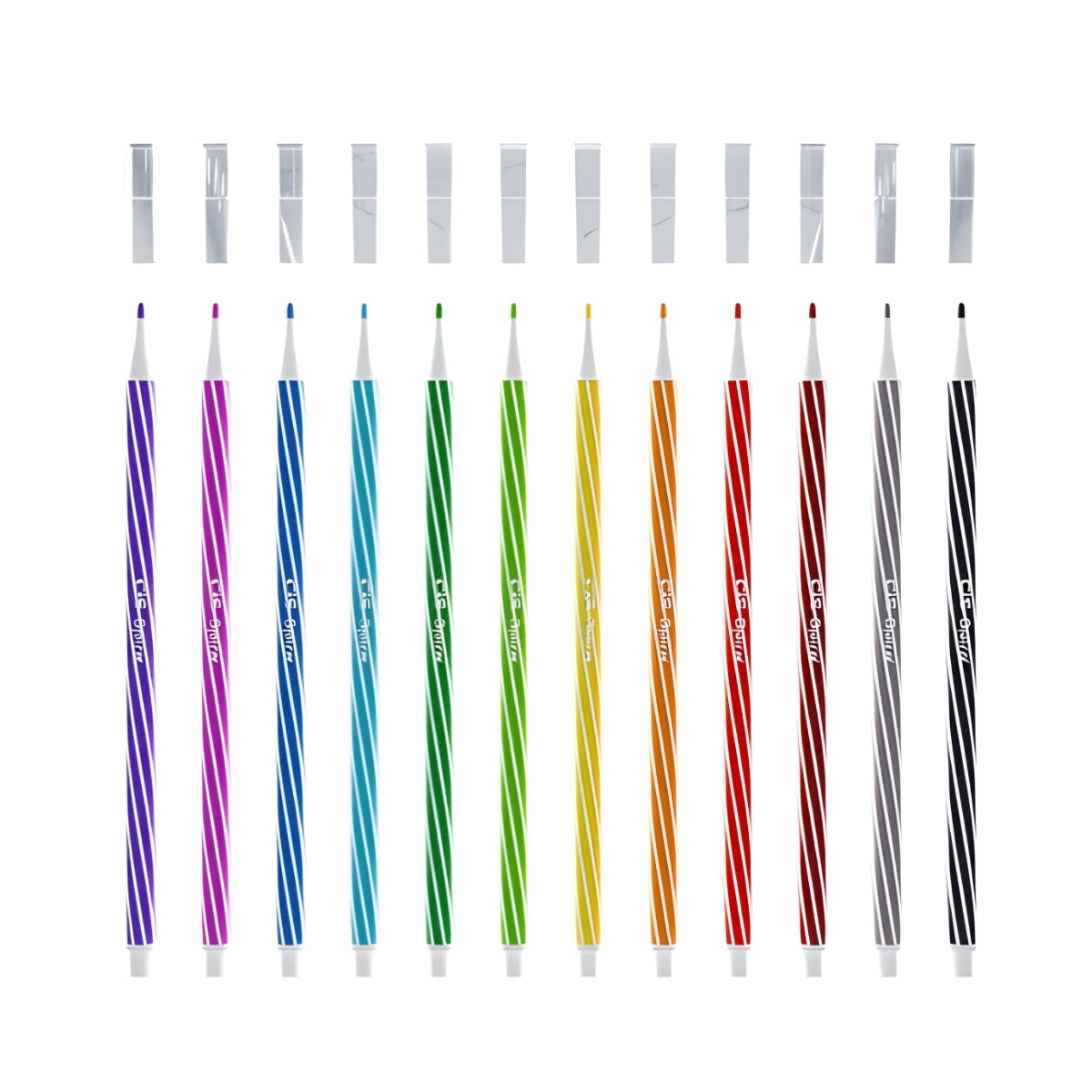 Estojo de Caneta Hidrograficas Spiro com 12 Cores - Cis