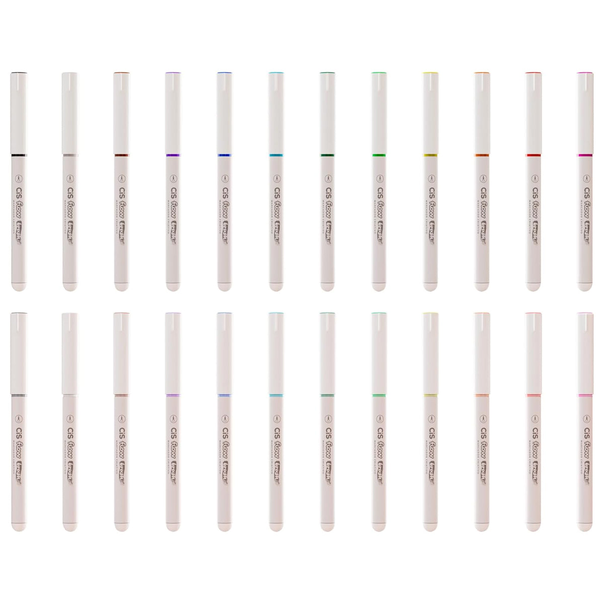 Estojo de Marcador Criativo Flow Brush com 24 Cores - Cis