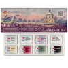 Estojo Aquarela Nevskaya Palitra White Nights Pastilha Shimmering Collection com 8 Unidades - Winter