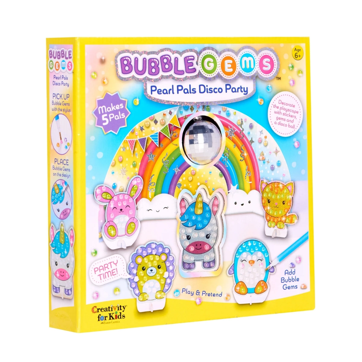 Kit Bubble Gems Pearl Pals Festa Disco Creativity For Kids 6461900 - Faber-castell