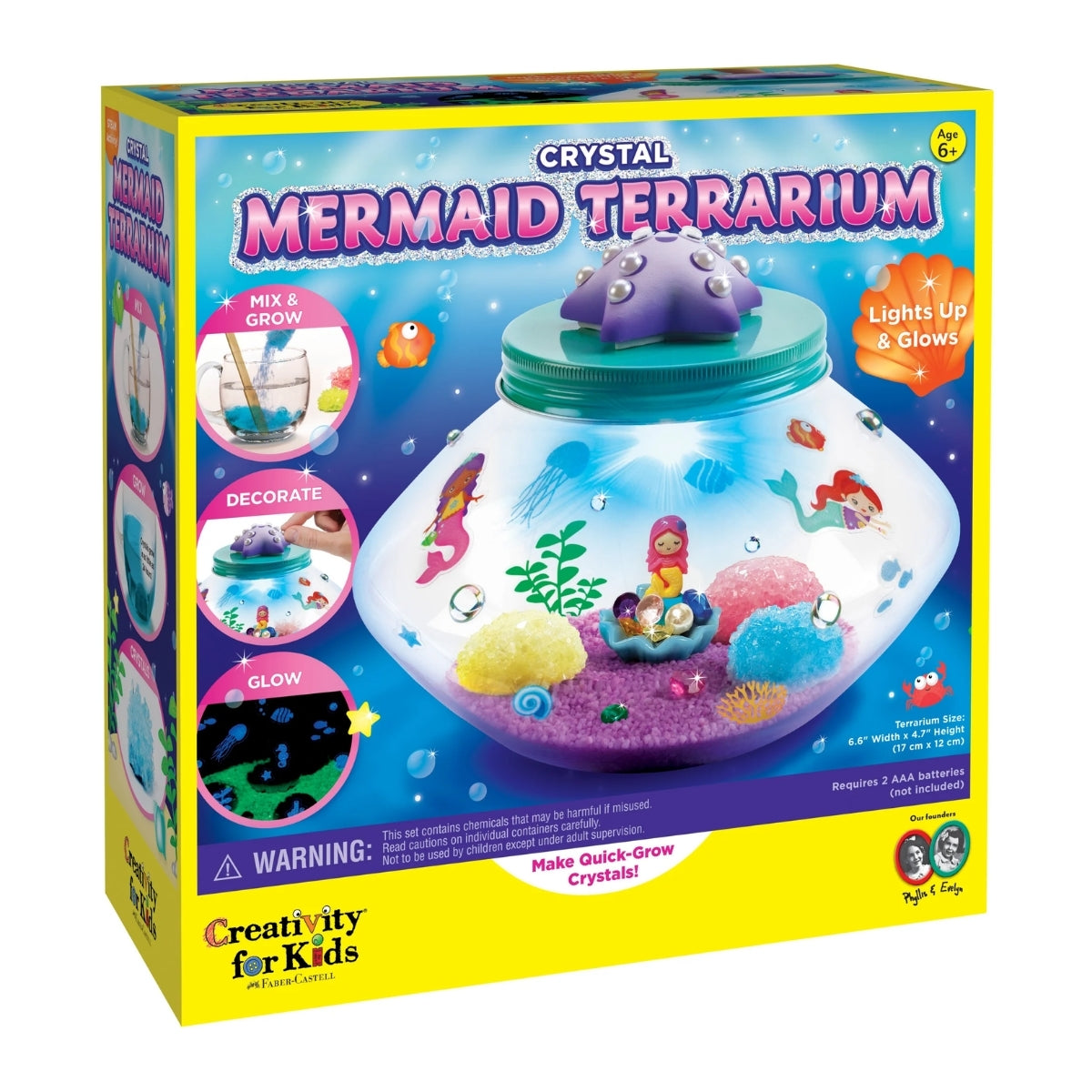 Terrário de Cristal Sereia Creativity For Kids 6343900 - Faber-castell