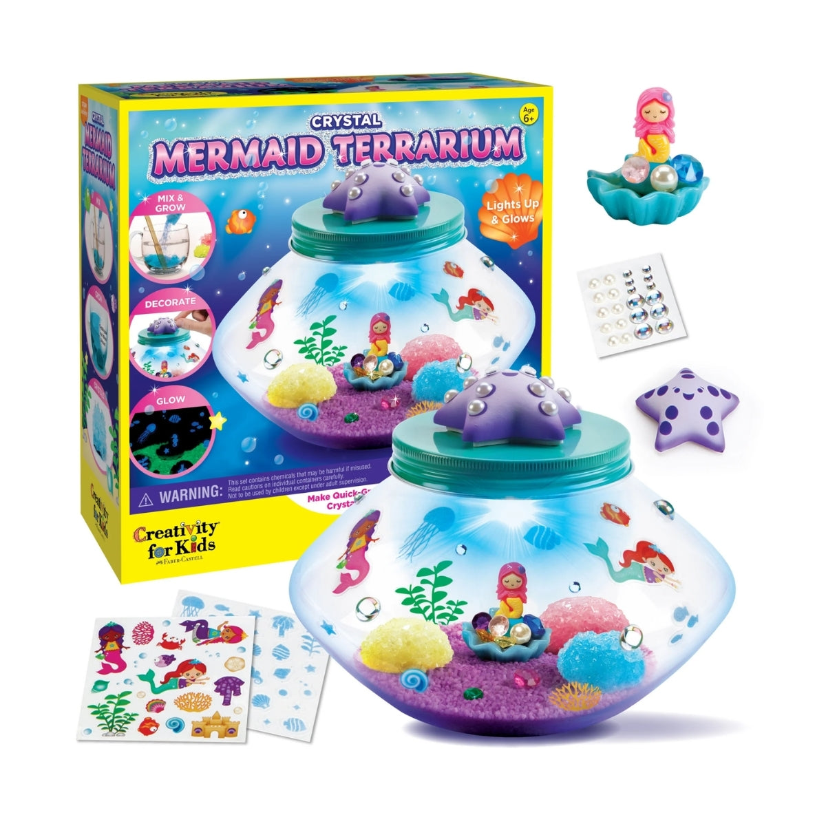 Terrário de Cristal Sereia Creativity For Kids 6343900 - Faber-castell
