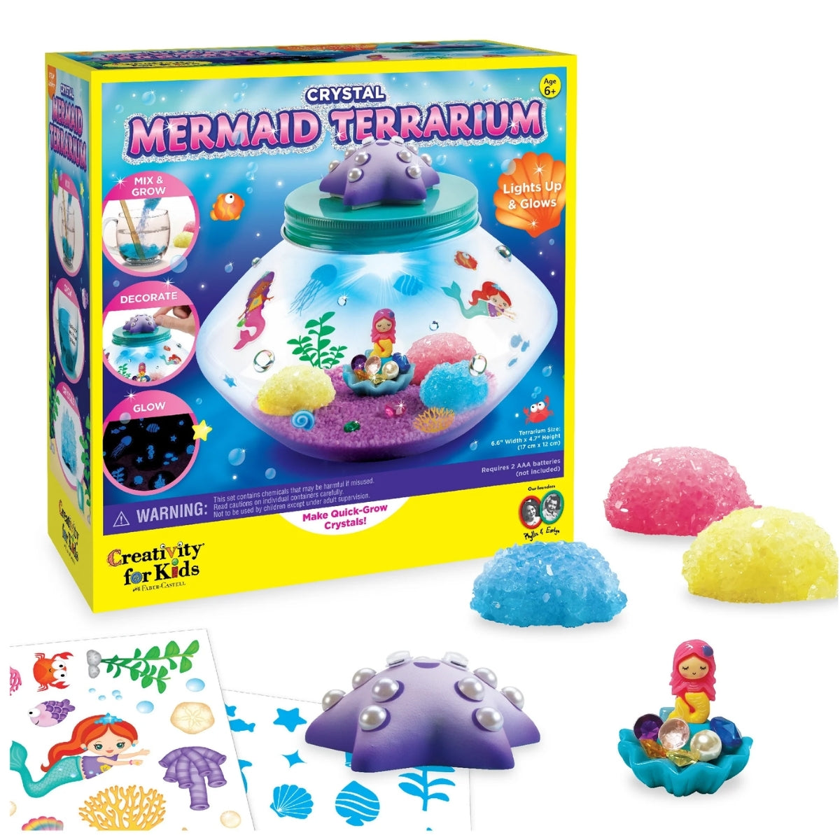 Terrário de Cristal Sereia Creativity For Kids 6343900 - Faber-castell
