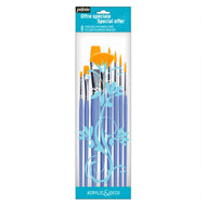 Estojo com 8 Pincéis Sintéticos Cabo Curto 951170 - Pébéo