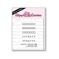 Cartela de Carimbos Habit Tracker em Fotopolímero para Artesanato e Scrapbook - Lilipop